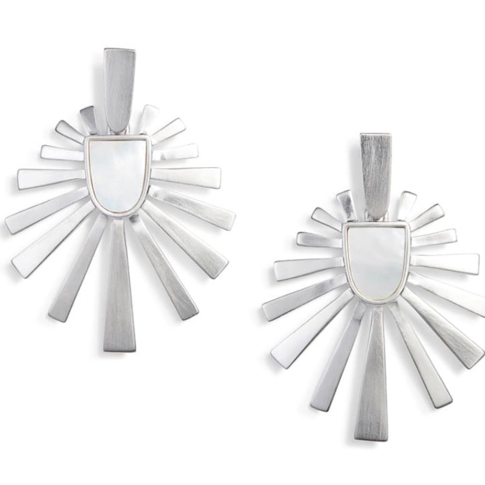 Kendra Scott Cambria Statement Earrings - Silver
